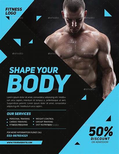 Flyer Fitness Modern Gym Examples Graphicriver Flyers
