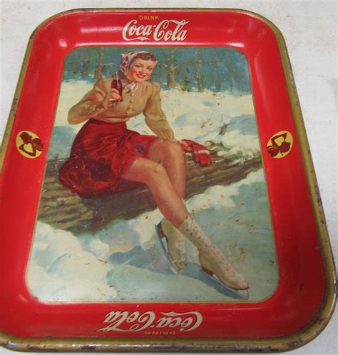 Lot 1941 Coca Cola Bathing Beauty Serving Tray EC
