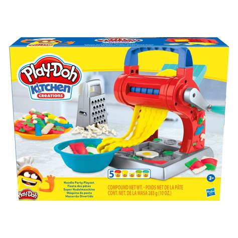 Play Doh Kitchen Creations Noodle Party Playset 5 Compound Cans Multi