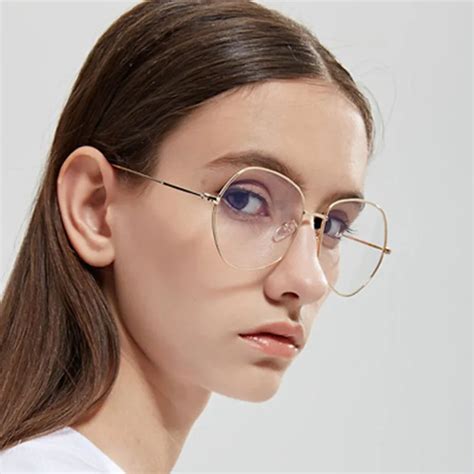 New Sexy Big Cat Eye Glasses Frames For Women Brand Black Silver Gold Clear Fashion Glasses Cat