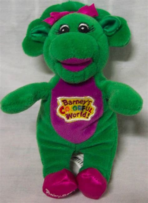He is joined by his other dino pals baby bop, bj, and riff, as well as a diverse cast of children.2the show originally aired on pbs from april 6, 1992 until. Barney LITTLE GREEN BABY BOP DINOSAUR 7" Plush STUFFED ...