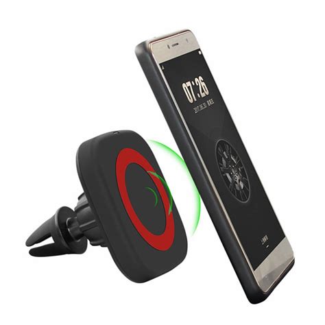 Magnetic Qi Wireless Charger Charging Pad Car Air Vent Mount Magnets
