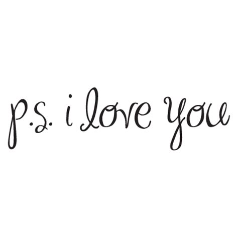Check spelling or type a new query. P.S. I Love You Wall Quotes™ Decal | WallQuotes.com