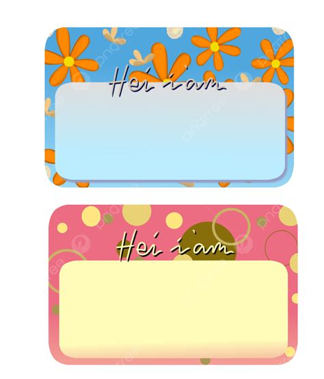 Simple Name Tag For Book Label Name Tags Book Label Png Transparent