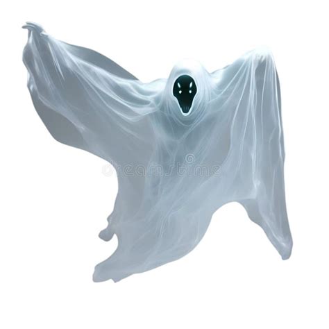 A Close Up Image Of A Ghost Ai Generated Stock Photo Illustration