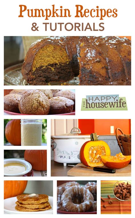 pumpkin recipes and tutorials the happy housewife™ cooking