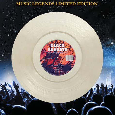 Black Sabbath The Paranoid Tour 1970 Clear Vinyl Import Vinyl