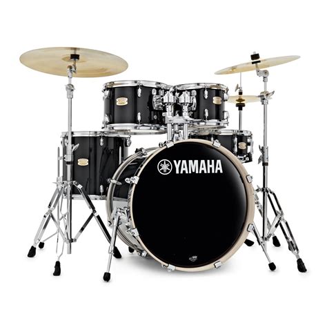 Yamaha Stage Custom Birch 20 5 Piece Drum Kit Raven Black At Gear4music