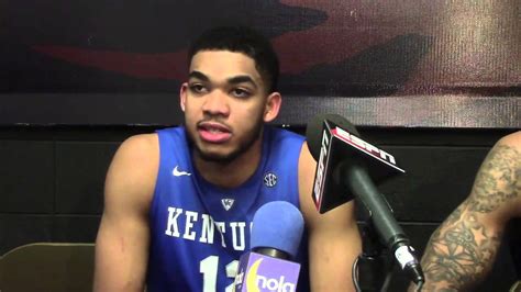 Kentucky S Karl Anthony Towns Talks About Bouncing Back From His