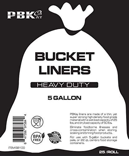 5 Gallon Bucket Liner Bags For Marinading And Brining Durable Food
