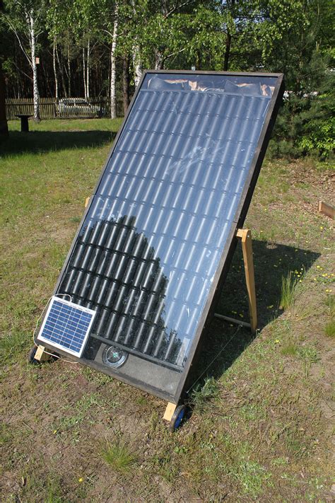 Small solar heaters are available but very inefficient. Aluminum pop/beer can solar heater (solar forum at permies)