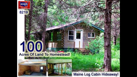 Setting that is also close to downtown amenities such as shopping, country club, and golf course. Maine Real Estate | 100 Maine Acres For Sale! Log Cabin ...