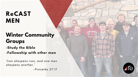 2024 Winter Community Groups For Men Recast Church