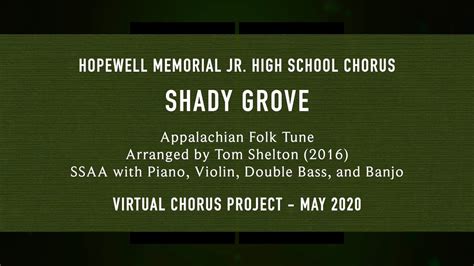 Shady Grove Youtube
