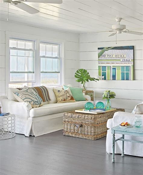 Seaside Accents And Distressed Finishes Decorate This Beachy Home