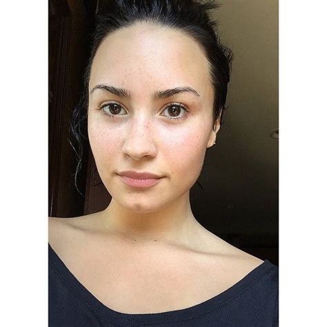 Bare Faced Celebs The Best No Makeup Selfies On Instagram Demi
