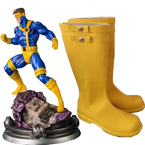 X Men Cyclops Scott Summers Cosplay Shoes Boots Halloween Carnival