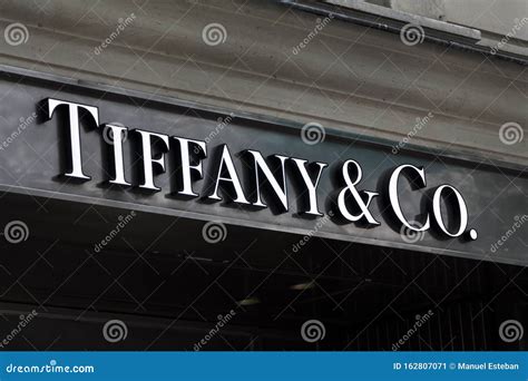 Tiffany And Co Logo On Tiffany And Co`s Shop Editorial Photo Image Of