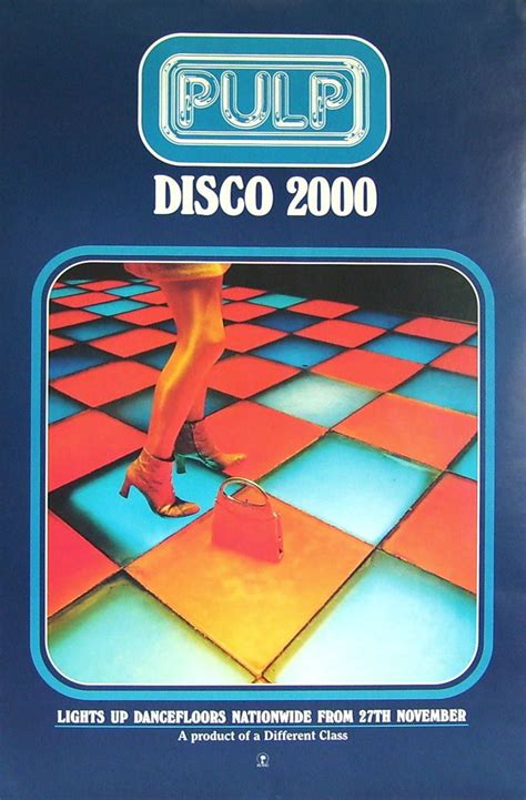 Pulp Disco 2000 Music Poster Indie Dance Band Posters