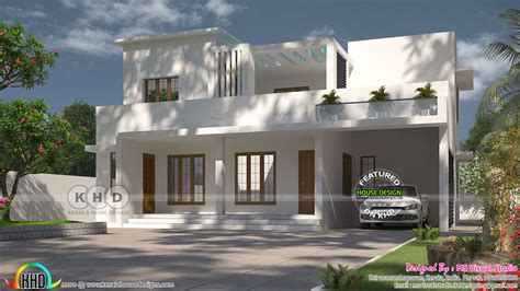 2131 Square Feet 4 Bedroom Contemporary House Kerala Home Design And
