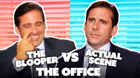 The Office Bloopers Vs Actual Scene Part Two Comedy Bites Youtube
