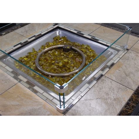 Hiland 10 Lb Clear Glass Fire Pit Spark Screen In The Fire Pit Accessories Department At