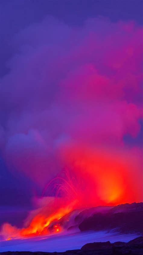 Wallpaper Landscape Sunset Sunrise Volcano Horizon Atmosphere