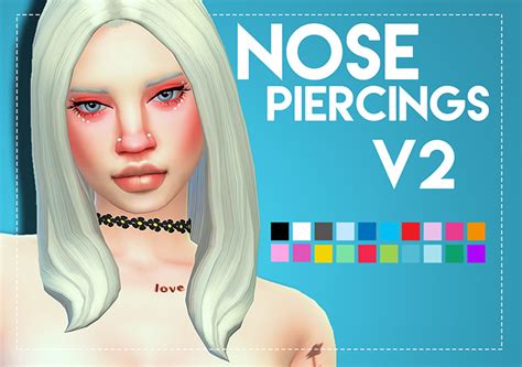 Best Sims 4 Nose And Septum Ring Cc Piercings Fandomspot