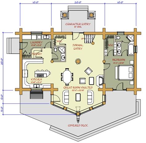 Log Home And Log Cabin Floor Plans Between 1500 3000 Square Feet Home