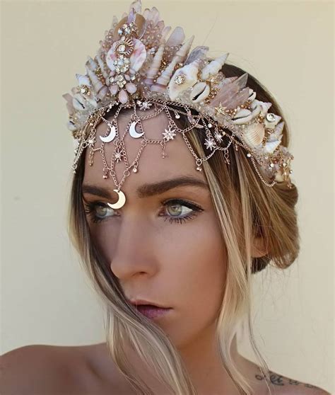 Crystal Quartz Mermaid Crowns Chelseas Flowercrowns Mermaid Crown