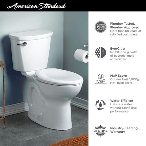 Cadet® Pro Two Piece 16 Gpf60 Lpf Chair Height Elongated Toilet Less