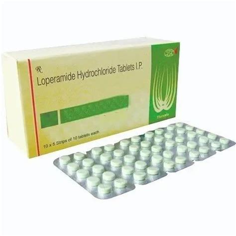 Loperamide Hydrochloride Tablets Packaging Size 50x10 At Rs 9400box