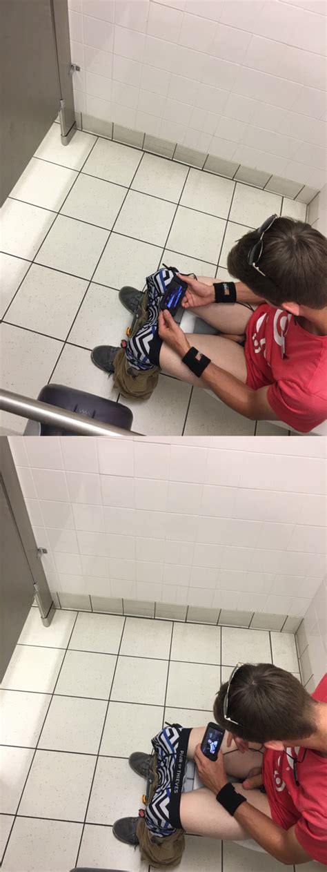 Spying From Above Stall In The Airport Restroom Spycamfromguys