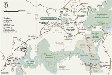 Maps Zion National Park Us National Park Service