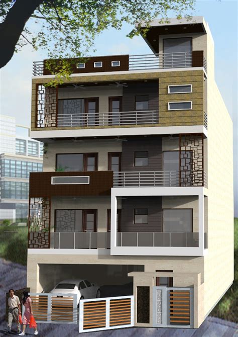 Bungalow Duplex House Exterior Design