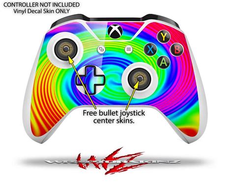 Xbox One S Console Controller Bundle Skins Rainbow Swirl Wraptorskinz