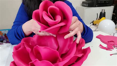 Diy How To Make Foam Flowers Part 2 Youtube