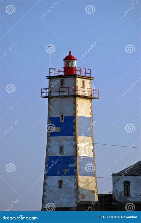 Blue Lighthouse Stock Image Image Of Ship Navigation 1277763
