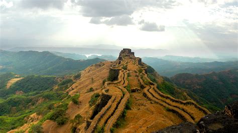 The Sanjeevani Machi Fortified Ridge Of The Rajgad Fort Pune District