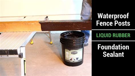 Waterproof Fence Posts Deck Posts And Deck Joists With Liquid Rubber