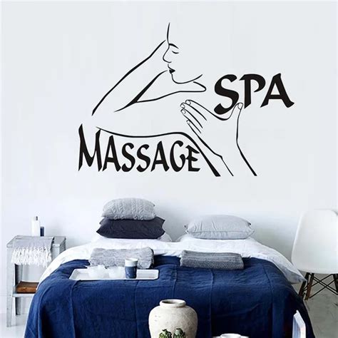 quotes massage spa beauty salon wall decor vinyl adhesive girls woman decal sticker removable