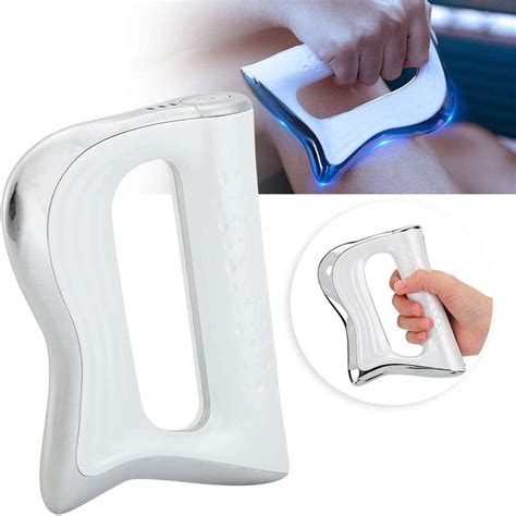 Buy 3 Speeds Handheld Electric Body Massager With Nmes Microvibration Milkwhite Portable