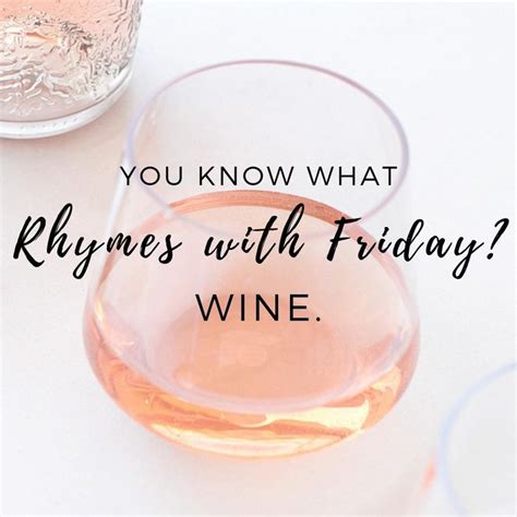 Friday Vibes Wine Stemless Wine Glass What Rhymes Wine