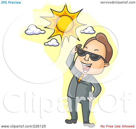 Royalty Free Rf Clipart Illustration Of A Businessman Smiling Up At