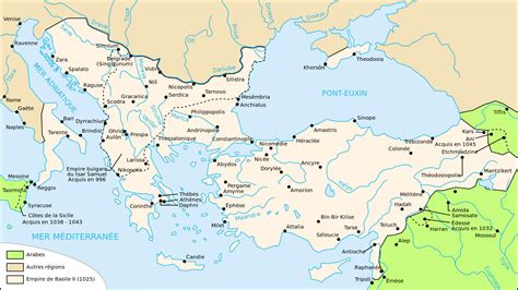Byzantine Empire Cities Map
