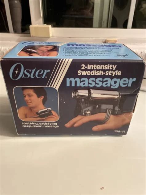 Vintage Oster 2 Intensity Swedish Style Chrome Massager 138 11 In Original Box 3500 Picclick
