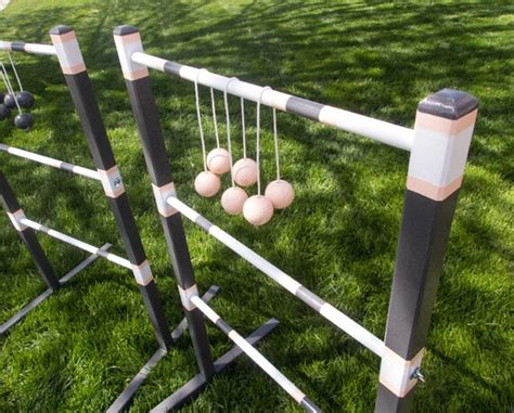 Ladder Ball Game And Tote Custom Paint Portable Wooden Ladder Etsy