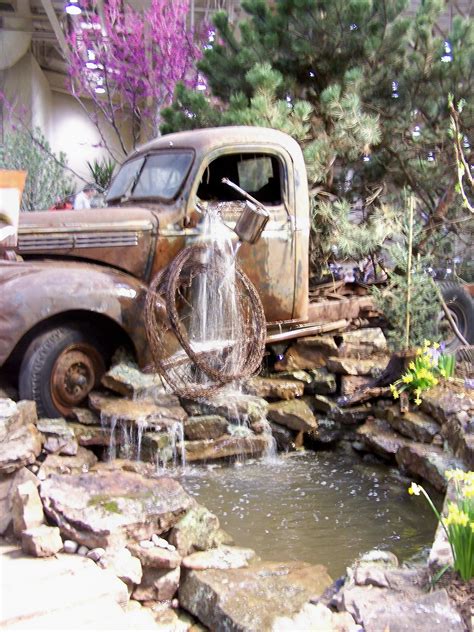 Try Something Unique Use An Old Rusty Car Or Truck For A Water