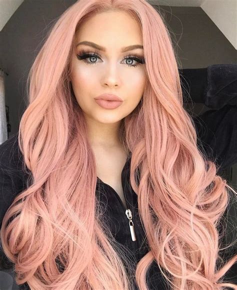 When rose gold hair color first hit the scene (along with rose gold iphones and rose gold wedding its combination of cool (rose) and warm (gold) tones flatters all skin colors and plays well with a. 20 Awesome Rose Gold Hair Color Inspirations - Hair Colour ...