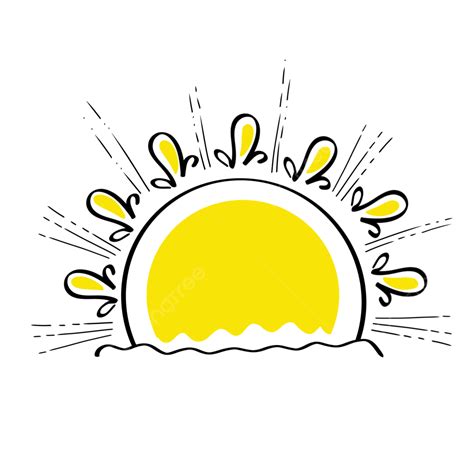 Sun Line Art Png Vector Psd And Clipart With Transparent Background